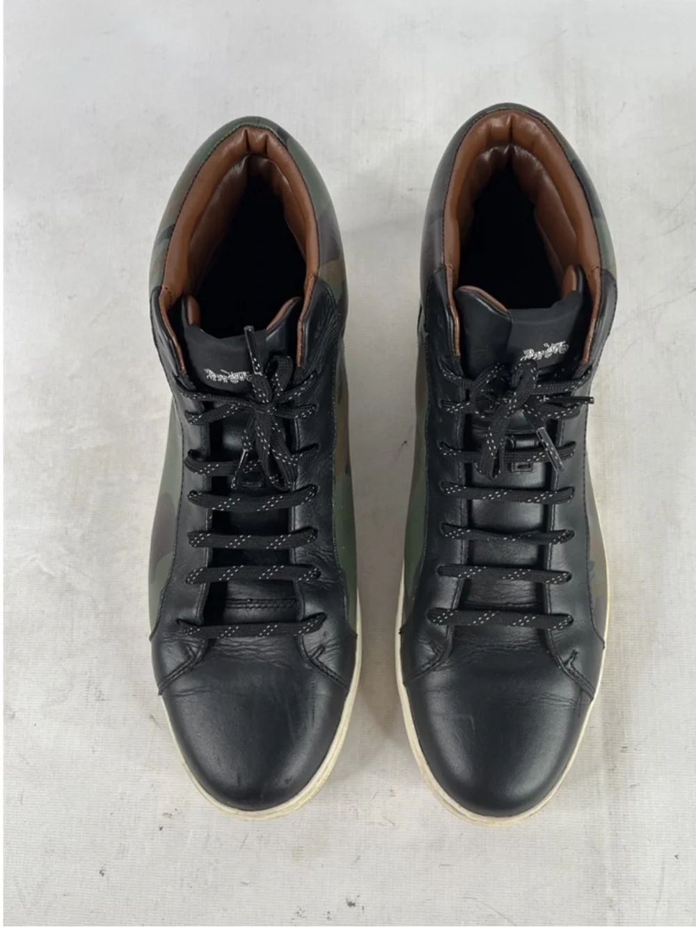 Coach Camo High-Top Sneakers, Size: 12D/46 (Men)